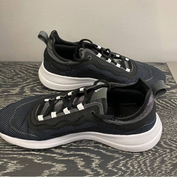 Adidas fukasa run women's running shoes size 9.5 black white athletic sneakers - Picture 8 of 16